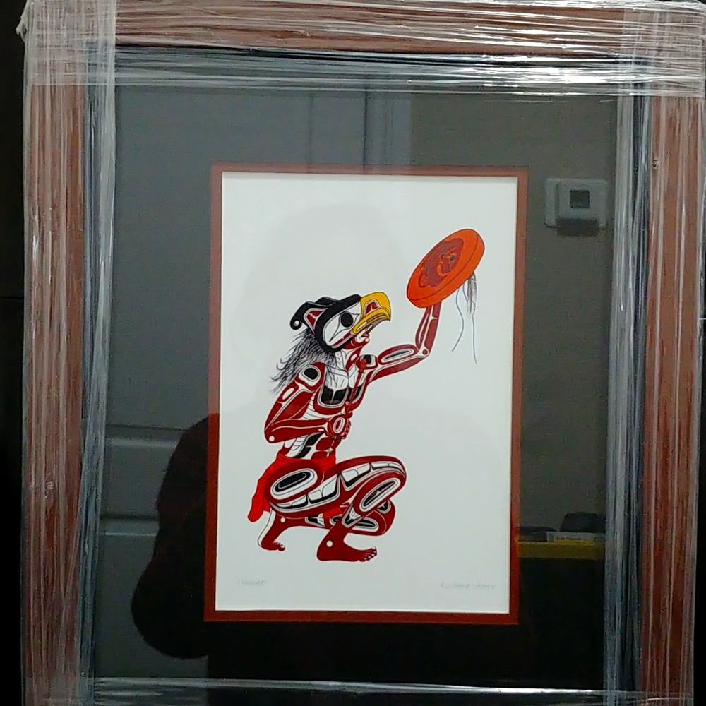 Canadian native art framed print